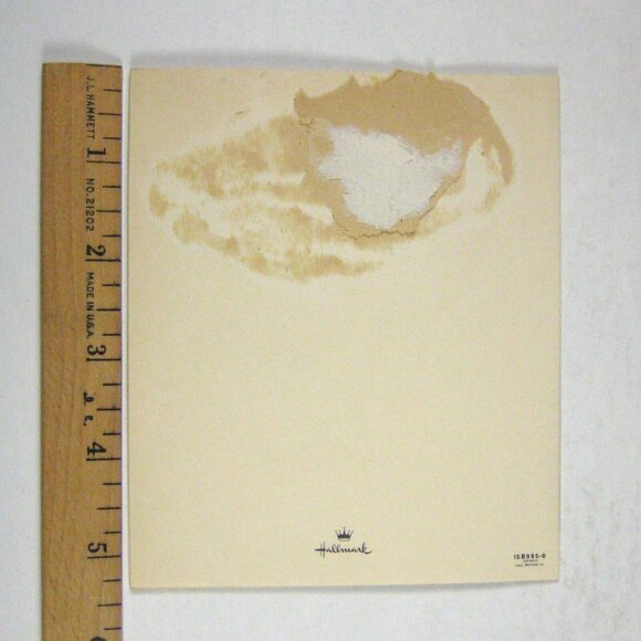 Hallmark Card Happy Birthday Day 1950 Used Flocked Slippers Grandson Dog - Picture 6 of 7